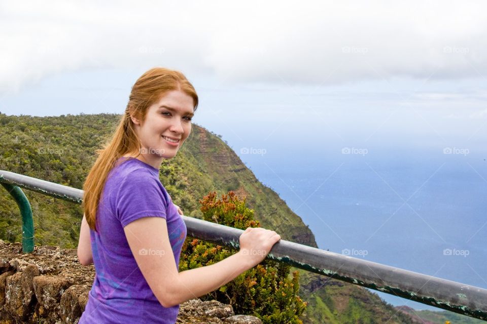 Cute girl in Hawaii