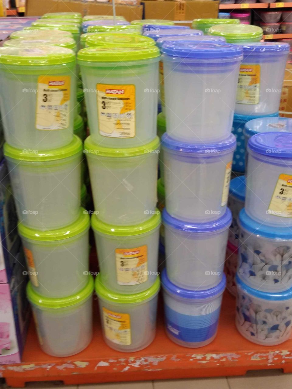 plastic containers