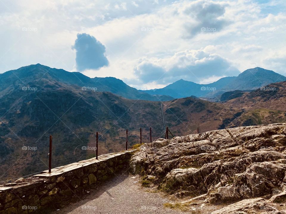 Smoke puff on Snowdon 