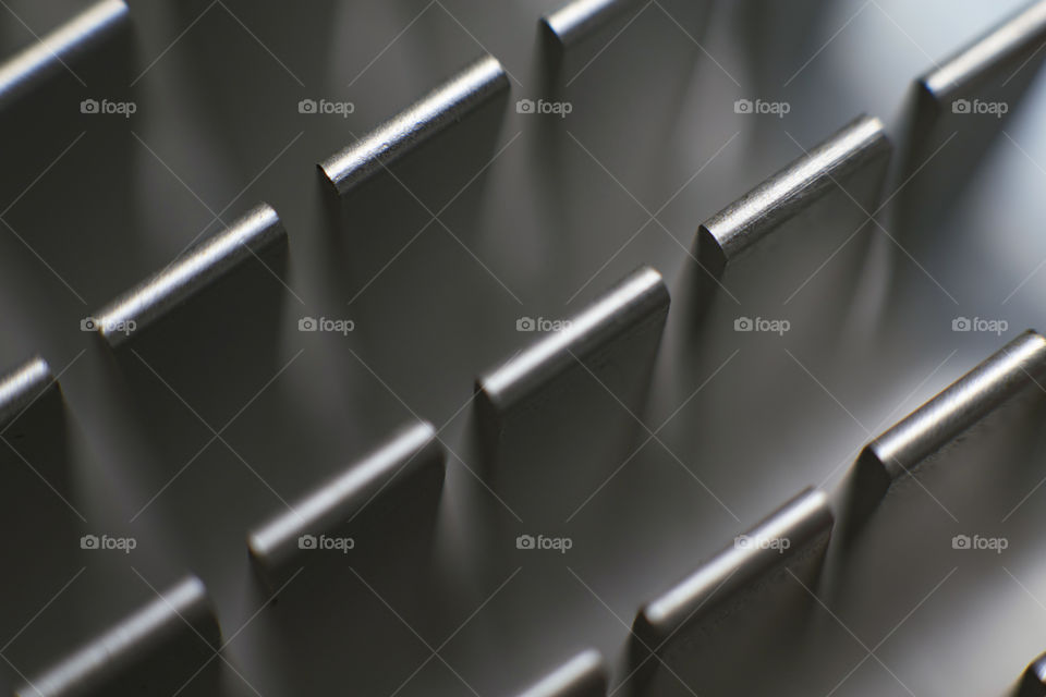 Metal strokes with blurred background