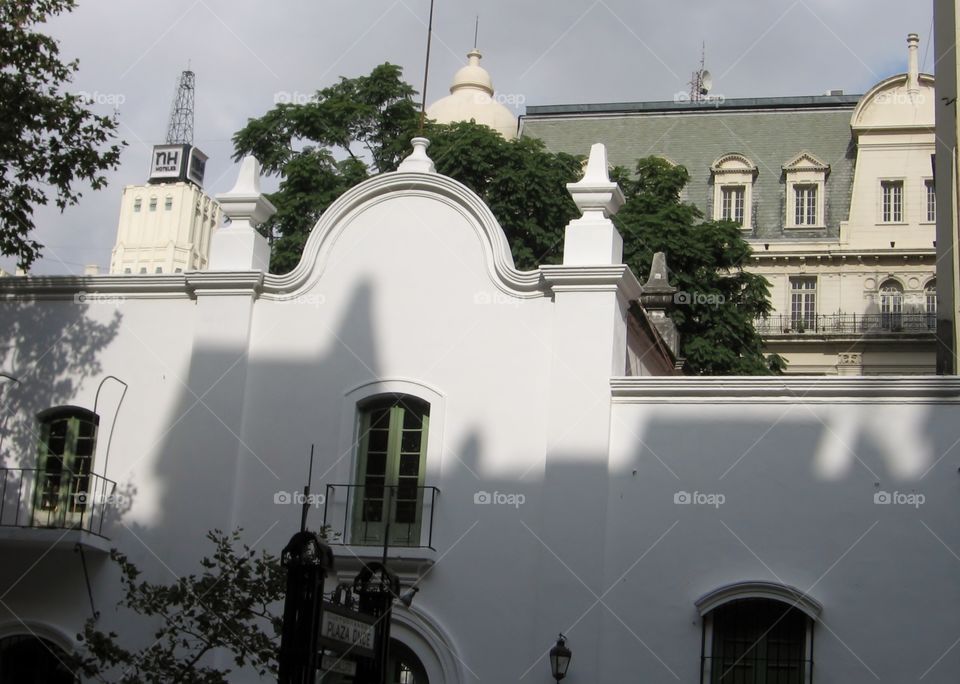White Facade. Buenos Aires