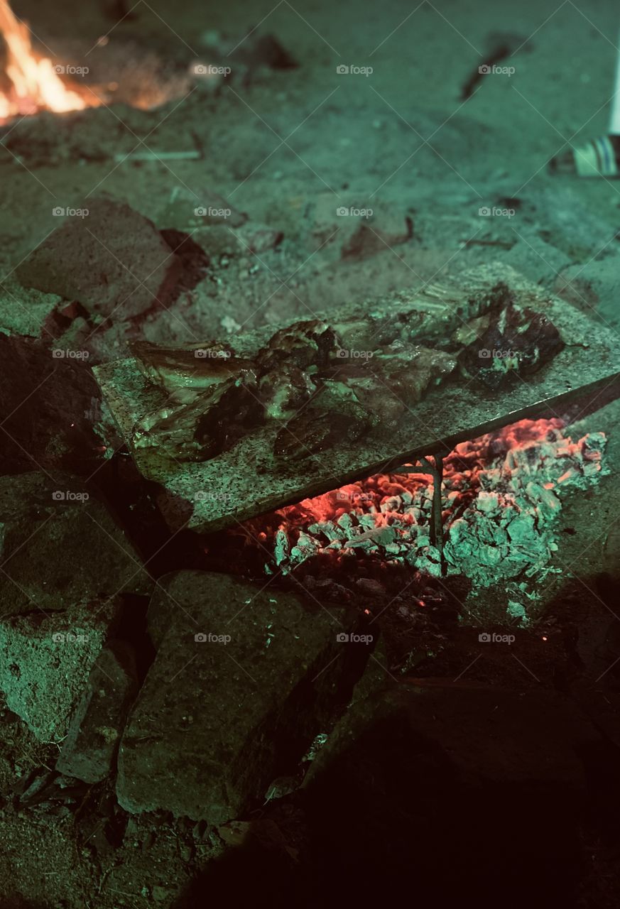 Barbecue party in my village on the occasion of the Saudi National Day