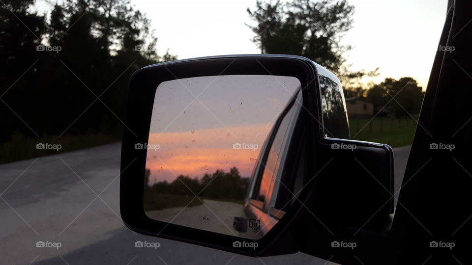 looking in Sideview mirrors