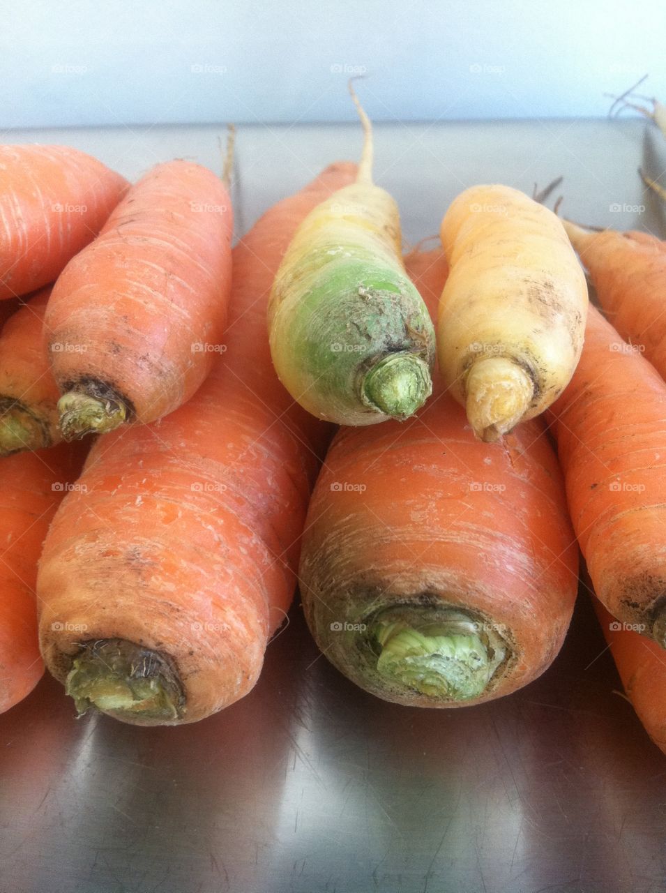 Raw carrots 