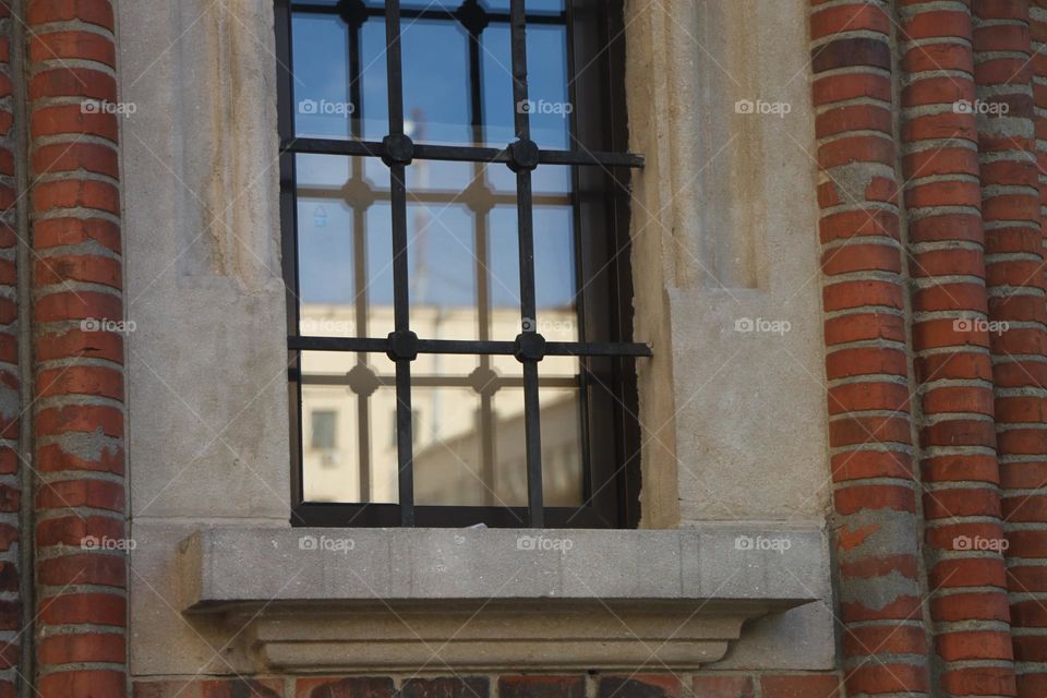 Another building in a Church Window