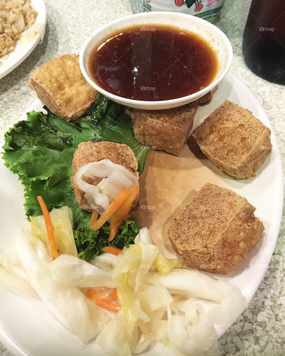 The stinkier, the better! Stinky tofu in Taiwan is a major must-try! Once you get past the "special" aroma, your taste buds will be in for a treat! One of my absolute favorite street snacks!