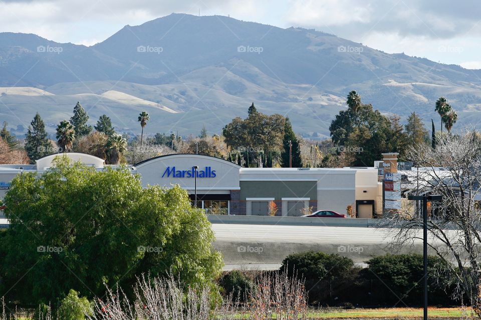 Mountain landscape, stores