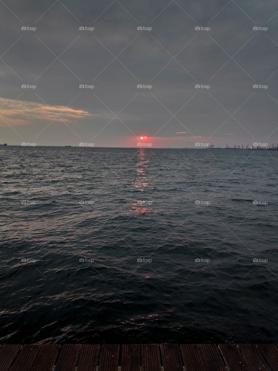 Sunset, Thessaloniki, harbour
