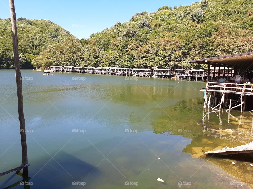 The hidden lake in Şile, Istanbul, Turkey