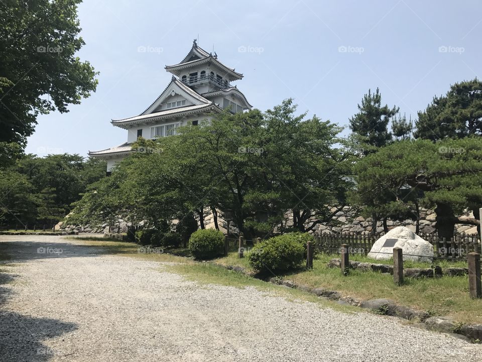 Japan castle park