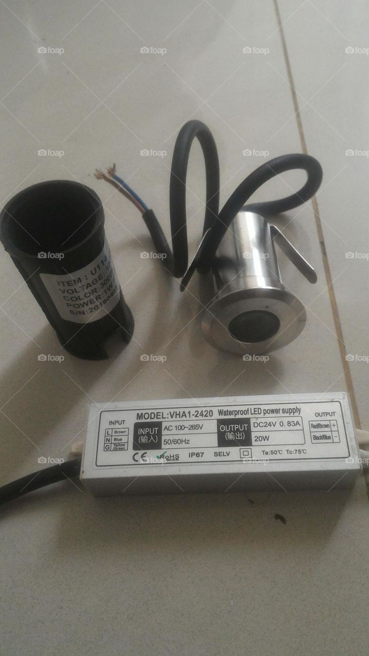 a set of decorative lights for outside and a 24 volt transformer