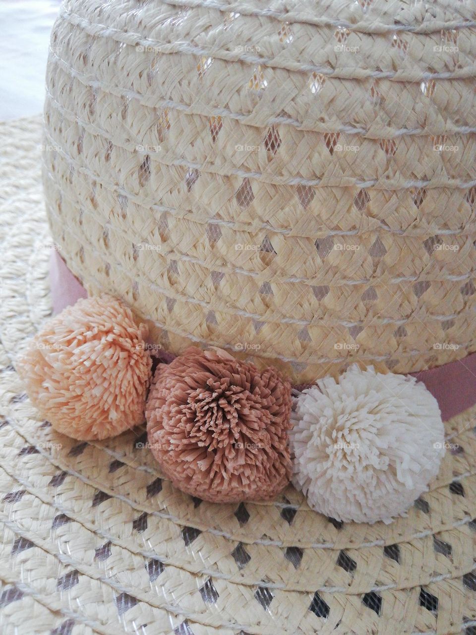 Close up of a summer hat