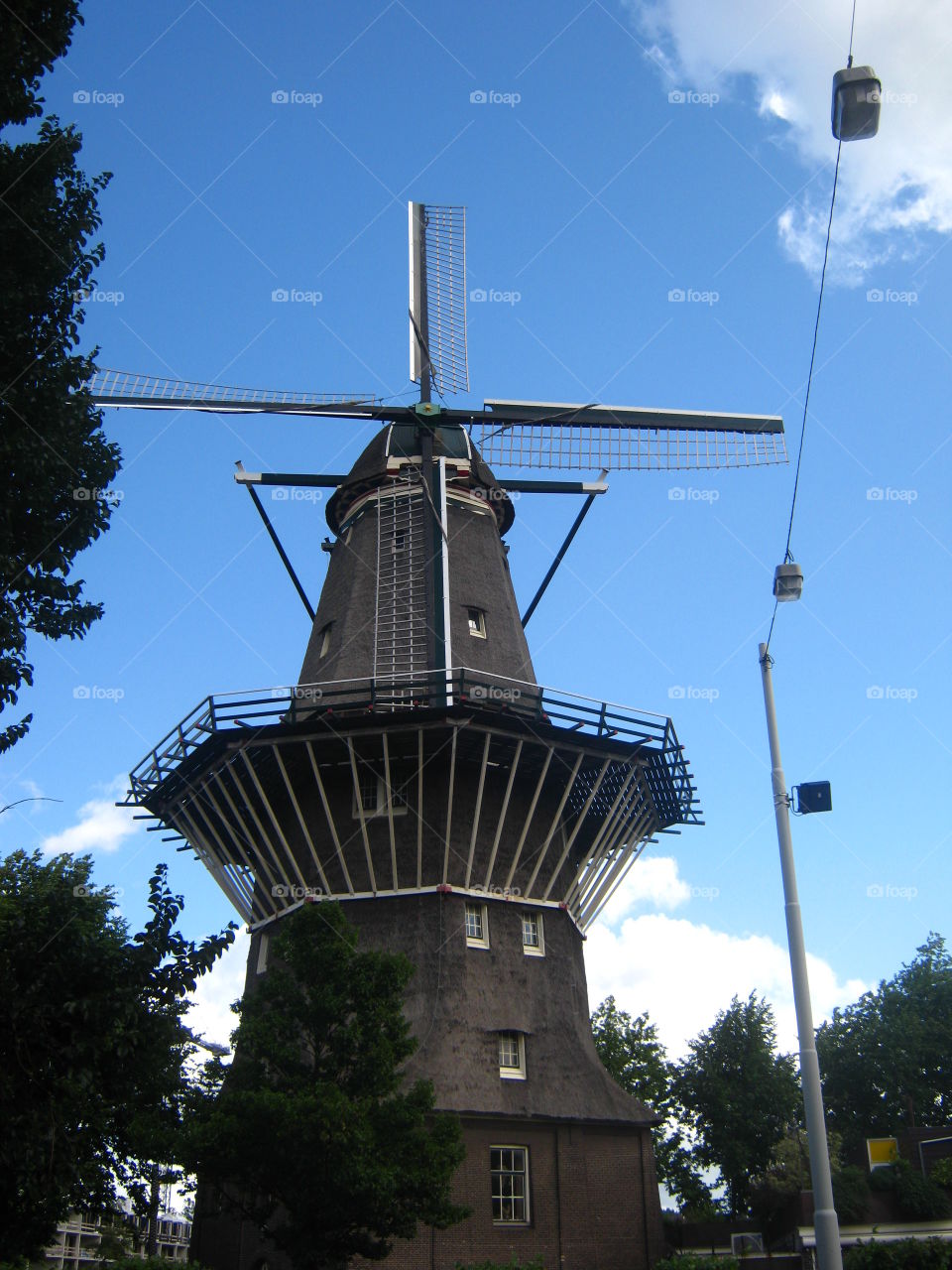 One of the few windmills in Amsterdam