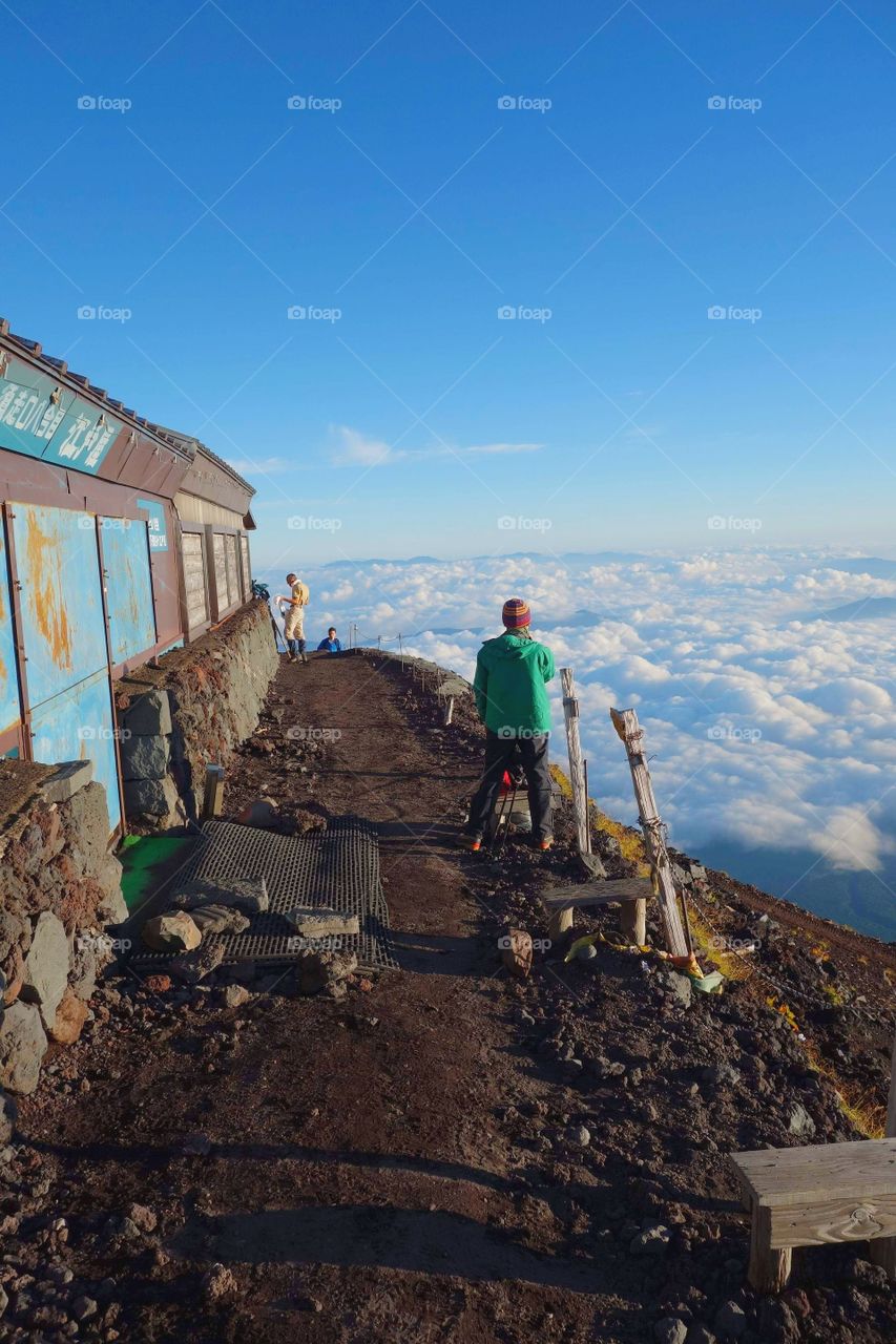 Above the clouds - Mount Fuji, Japan.