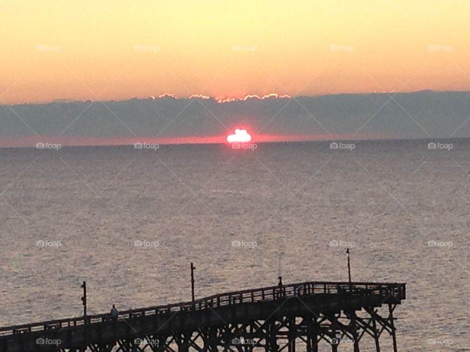 Sunrise Myrtle. A super sunrise in Myrtle Beach October 2015 family vacation 