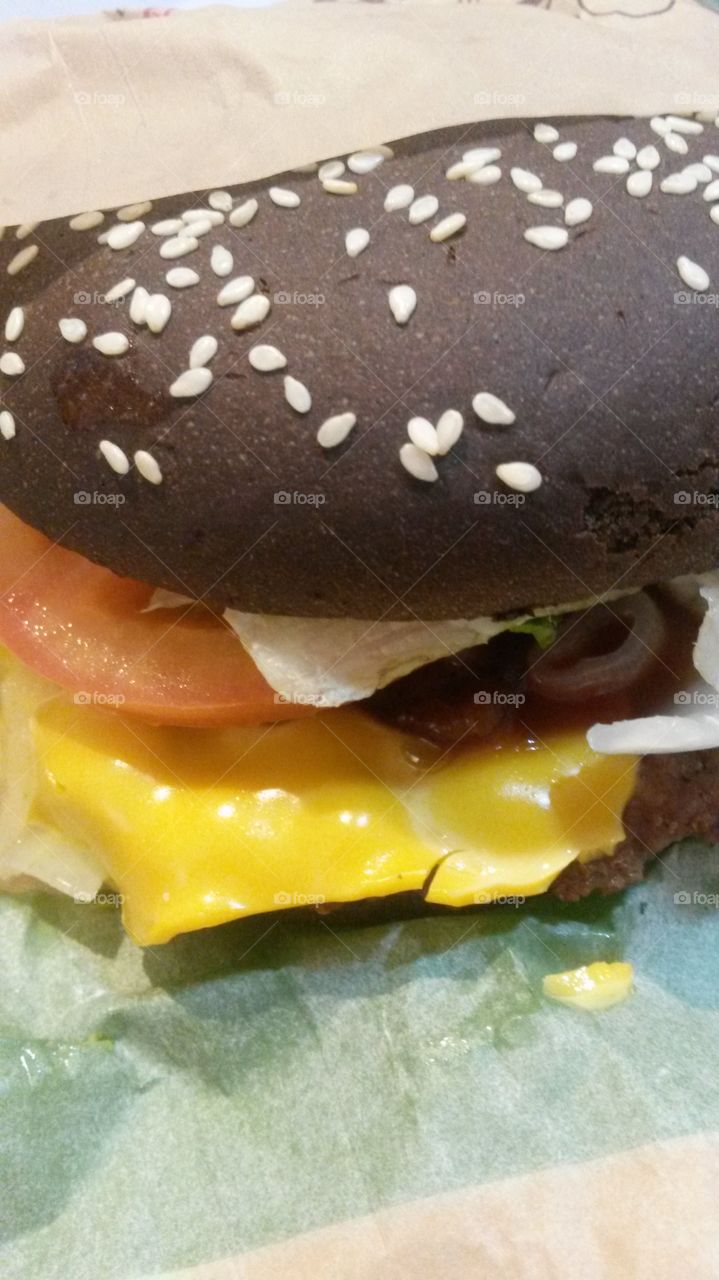 Black burger