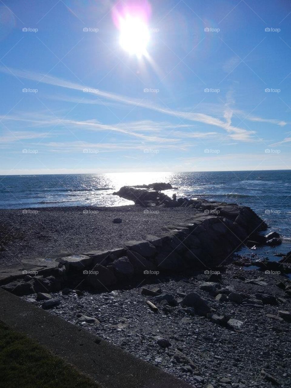 sun, beach and jetty