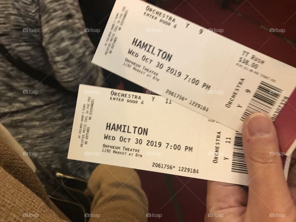 Hamilton tickets!!