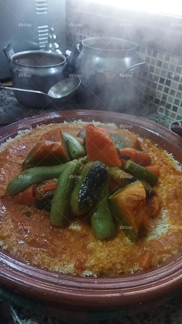 delicious plate of COUSCOUS