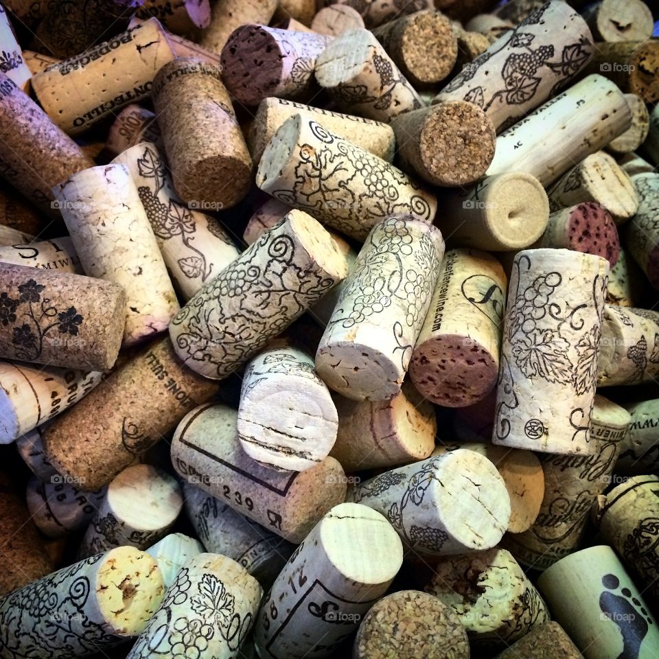 Corks. Wine corks