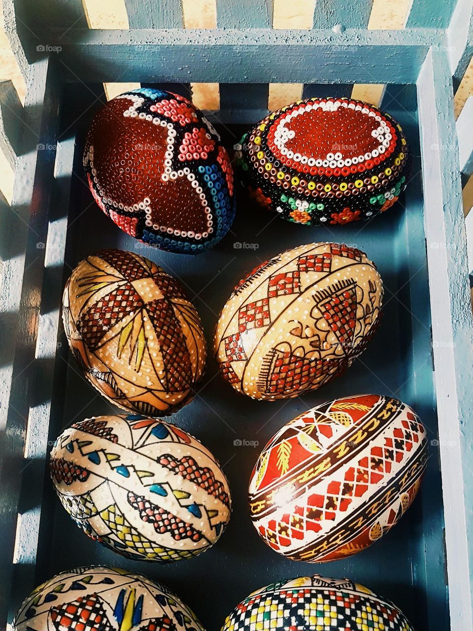 traditional Romanian painted Easter eggs