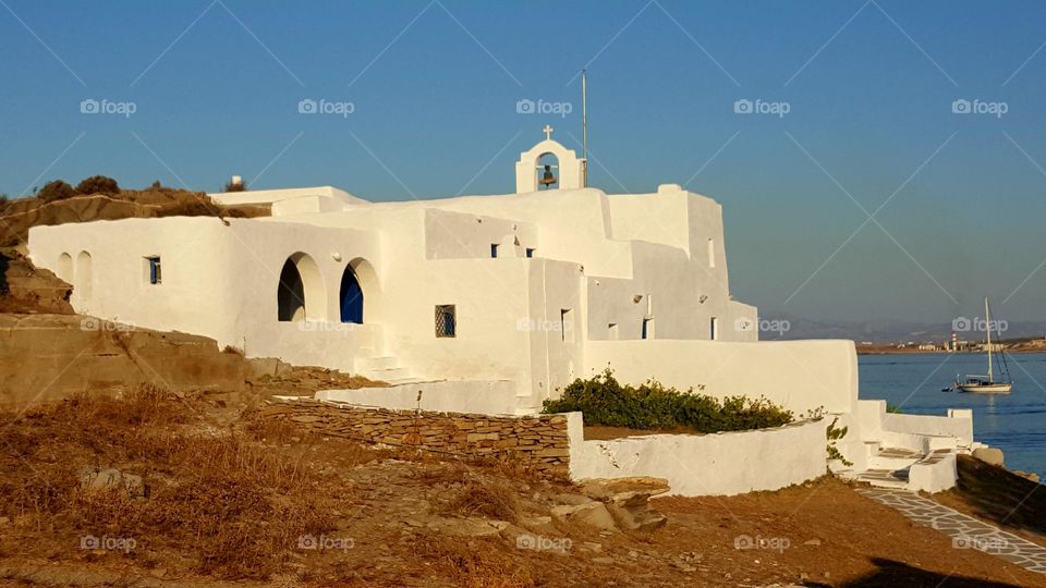 Monastery in Greek island
