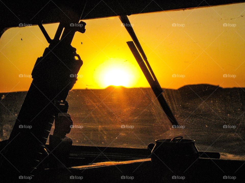 Sunset while on Patrol