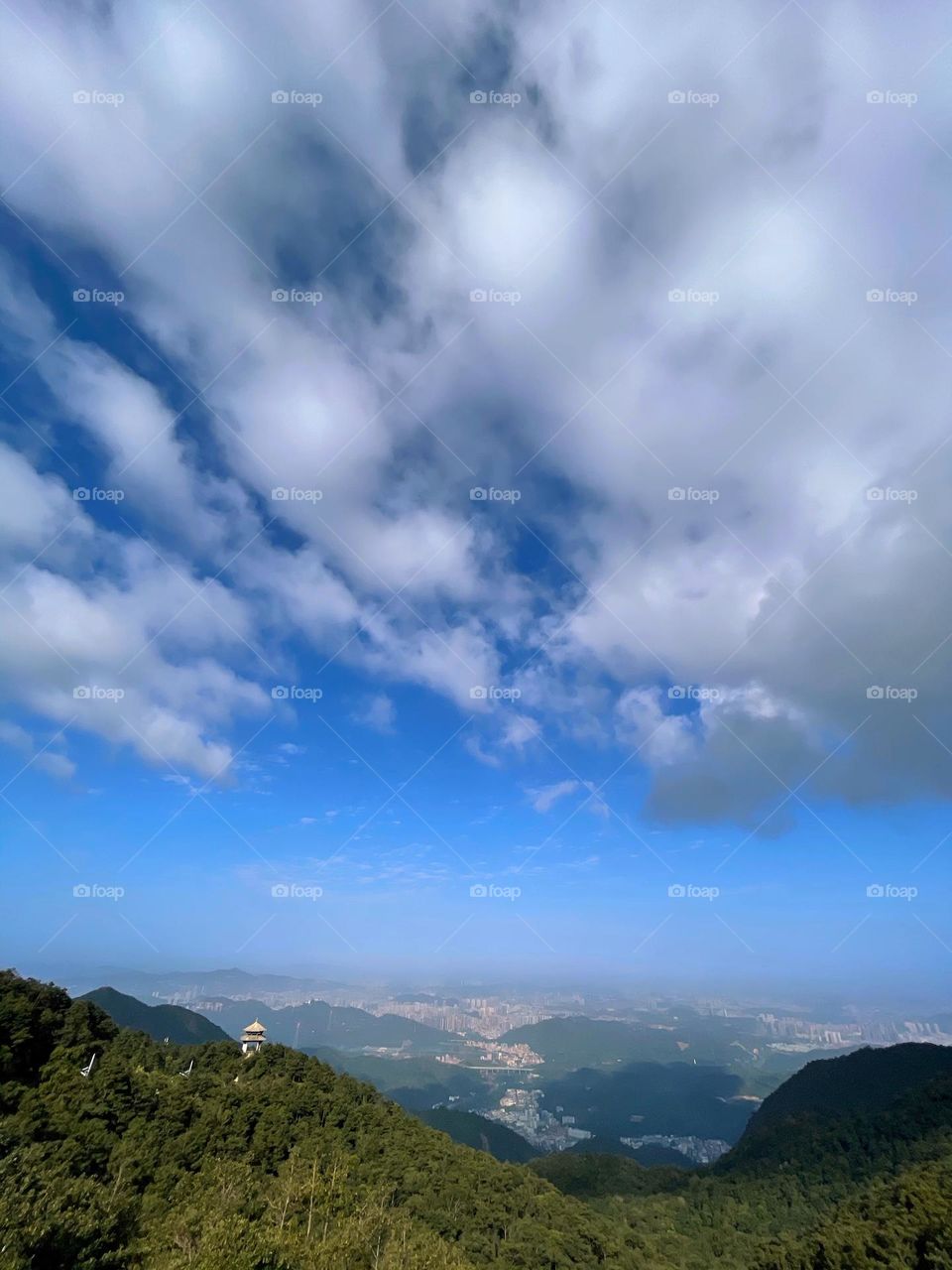 blue sky and white clouds