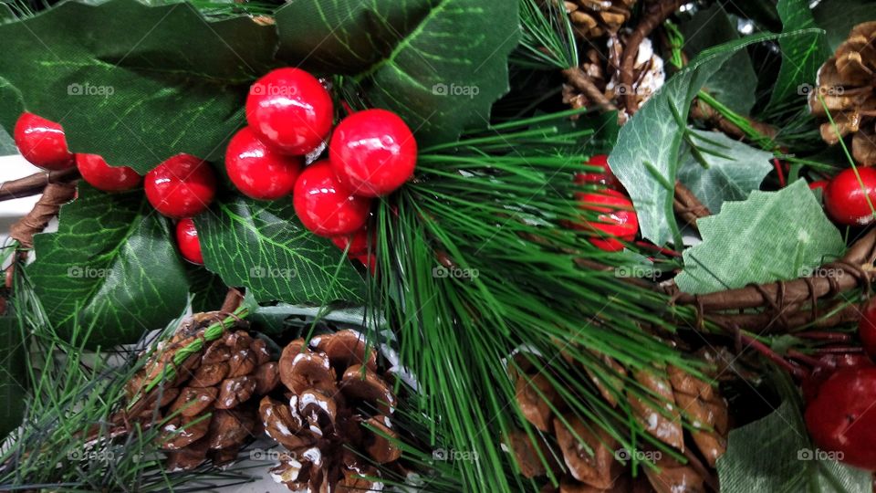новый год.венок.букет.