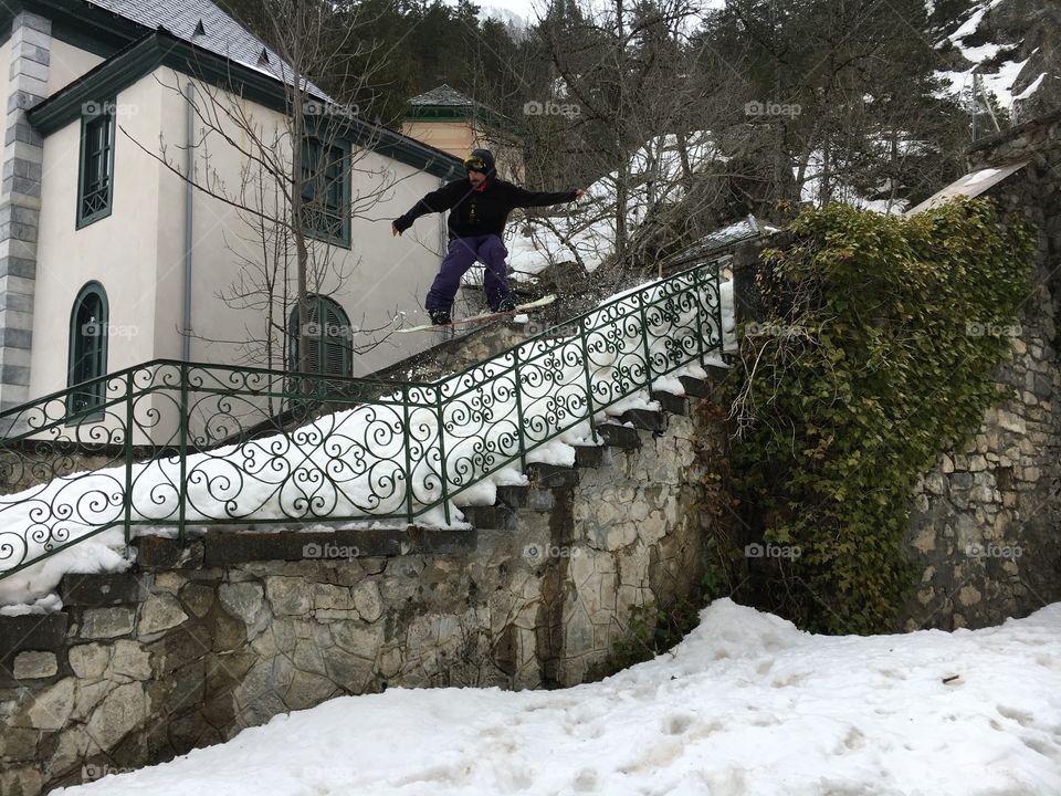 Winter, Snow, People, Step, Park