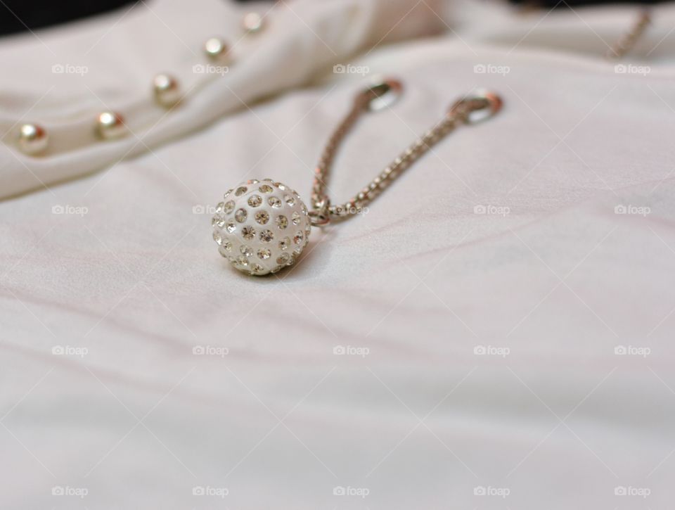 Crop top with inbuilt jewellery- Fashion details