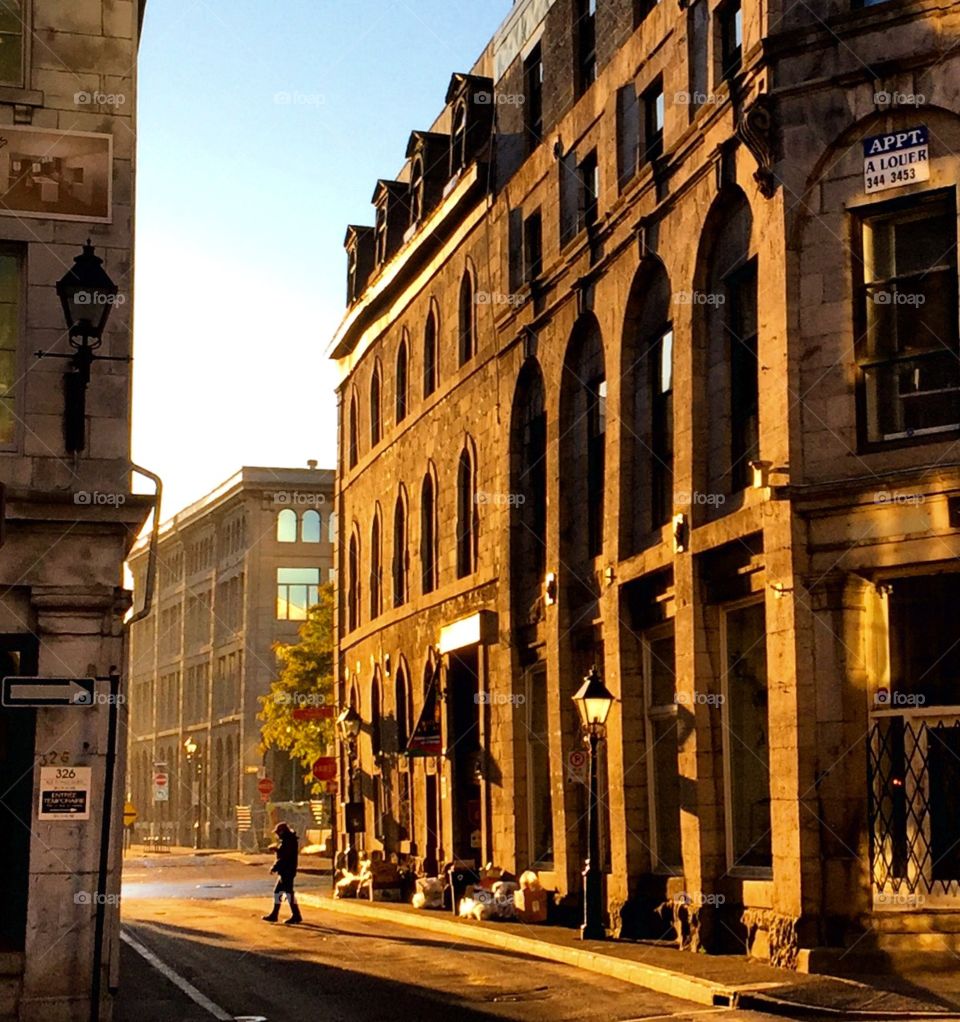 Morning Light, Old Montreal.