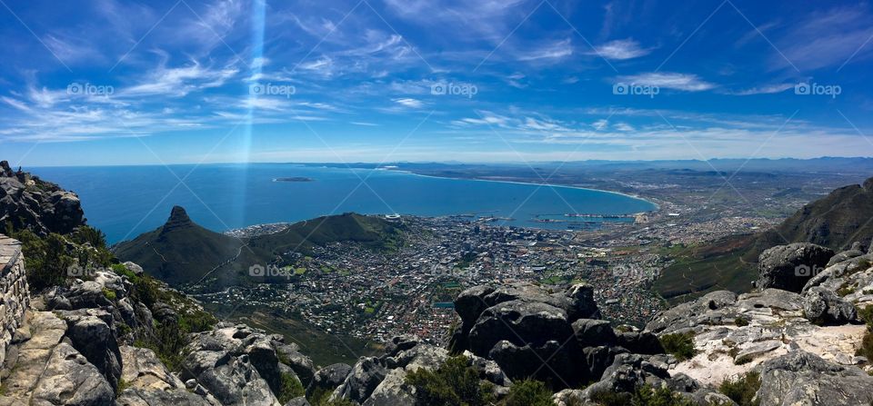Overlooking Cape Town from Table Mountain