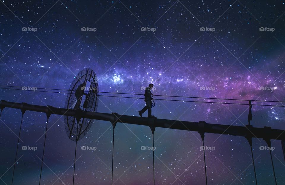 Night Sky Silhouette