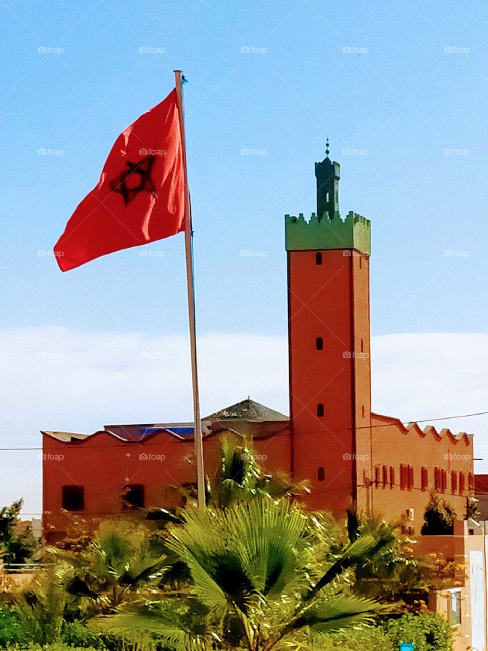 A mosque near the school where I teach .the view is so amazing