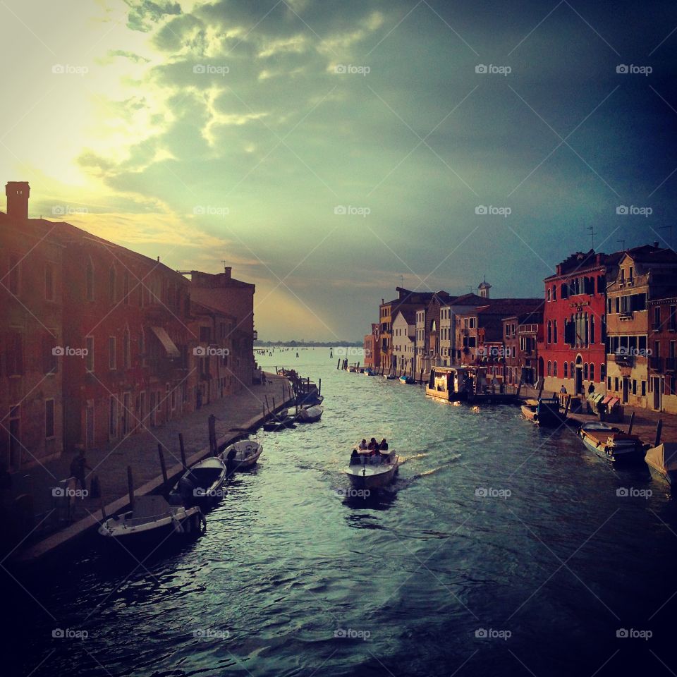 Beautiful evening in Venice