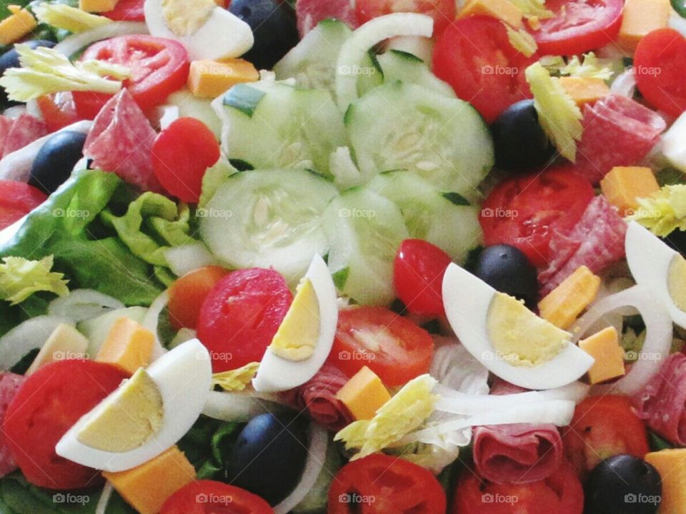 salad. fresh chef salad