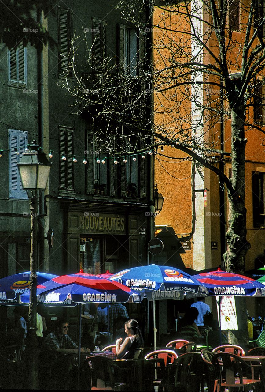 Cafe. Pavement cafe France 