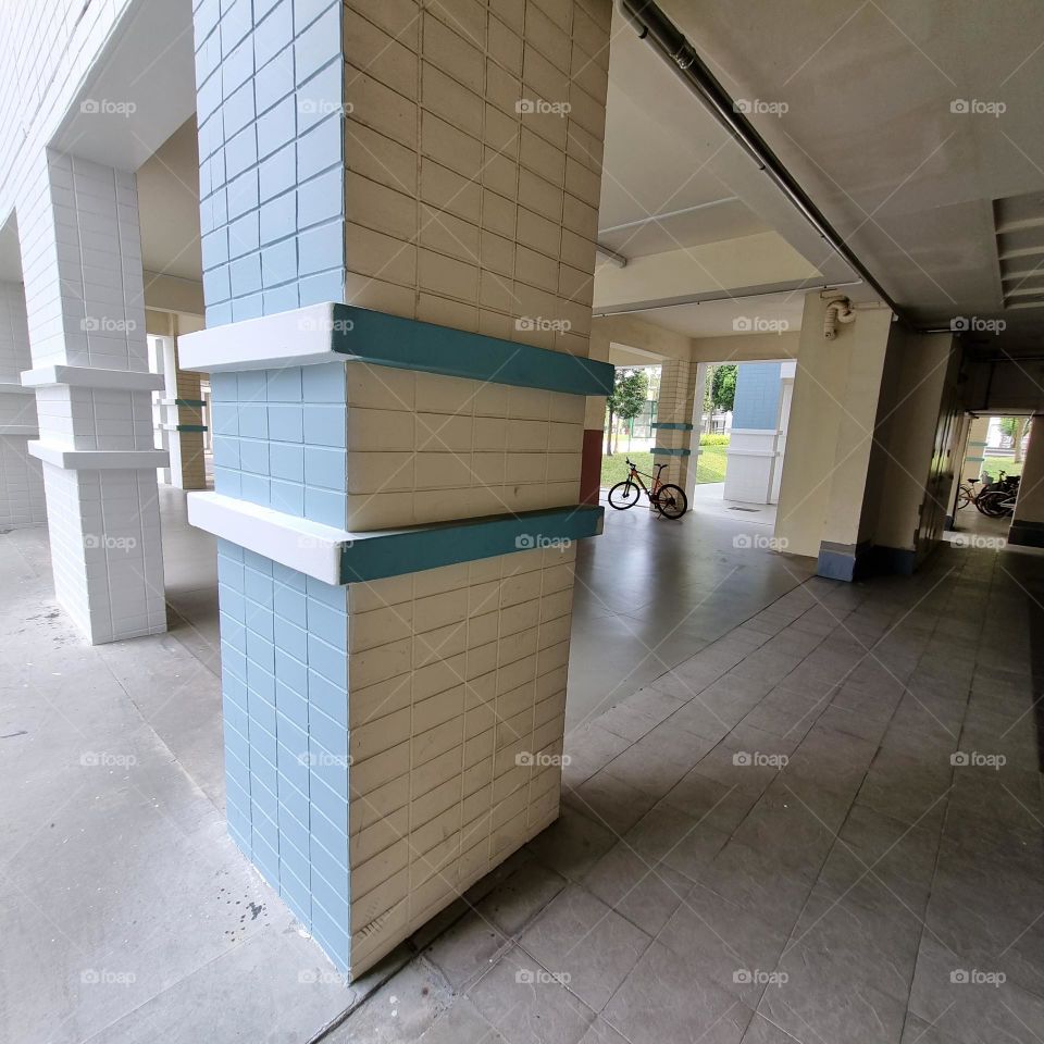 Void deck of HDB