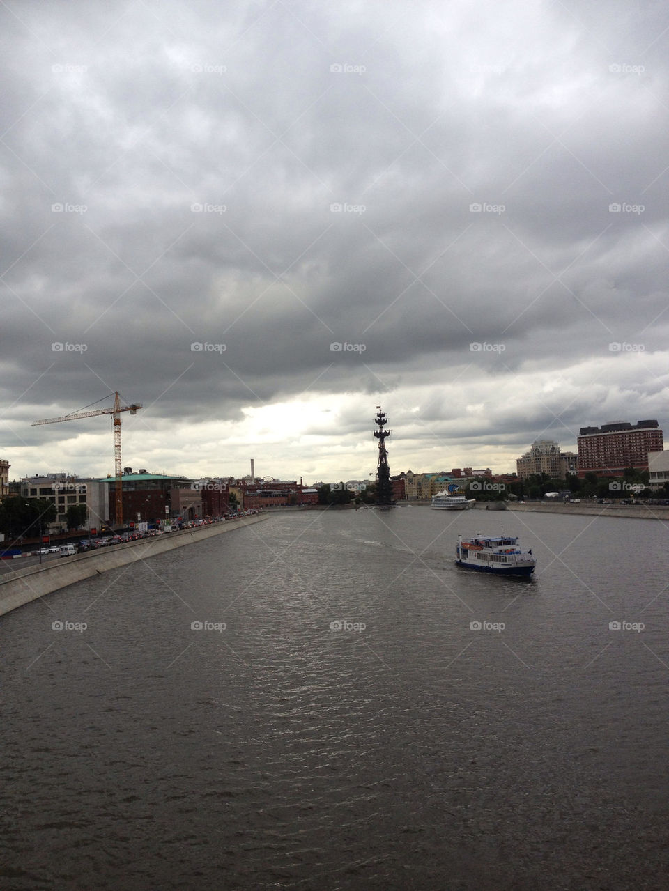 city summer river view by penguincody