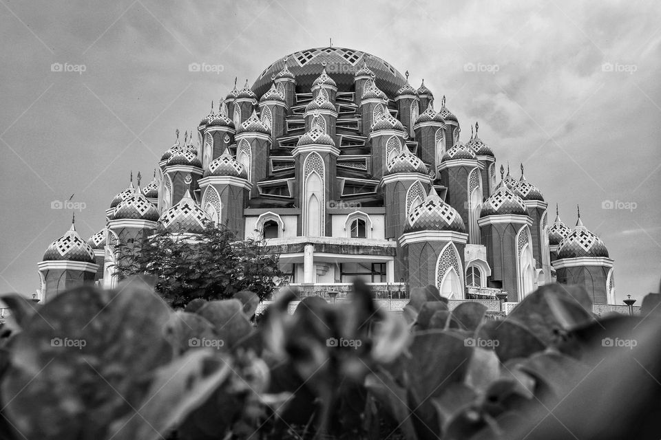 99 dome mosque in Makassar, South Sulawesi, Indonesia.