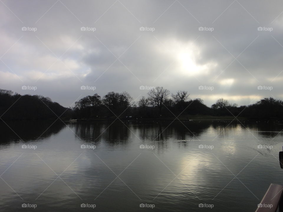 dull dark winter time scenery in Scotland