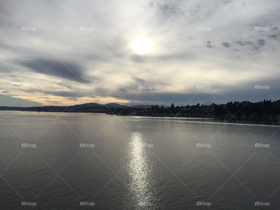 Water, Sunset, Lake, Landscape, Dawn