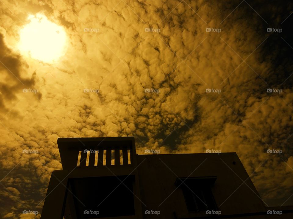 after noon the sun will be very hot and warm