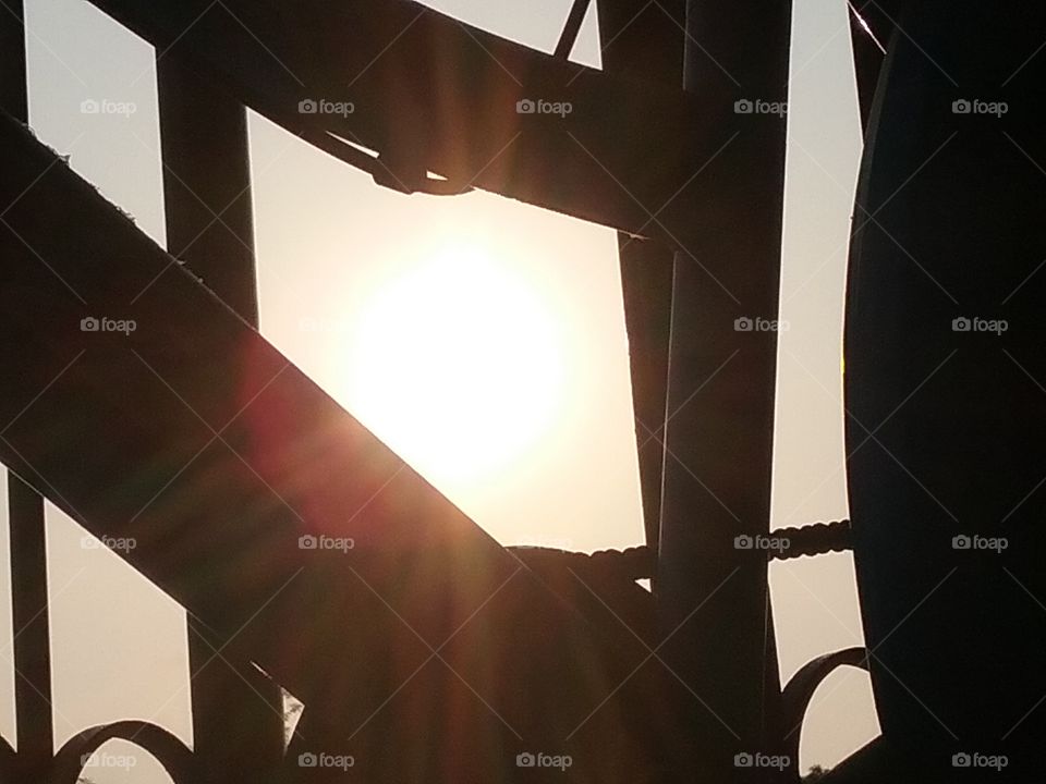 Sunlight through the bike