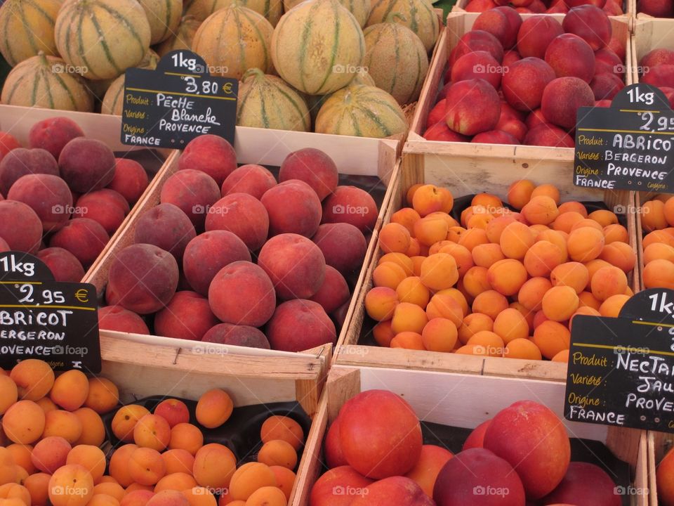 Fresh, juicy produce from the South of France