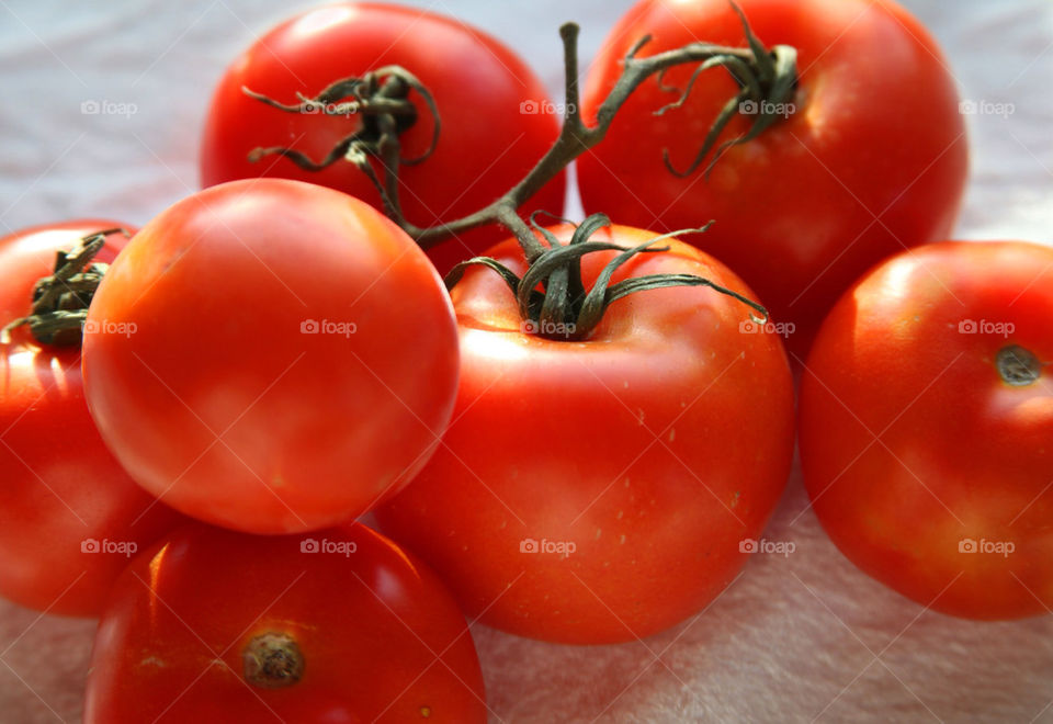 Red tomatoes.