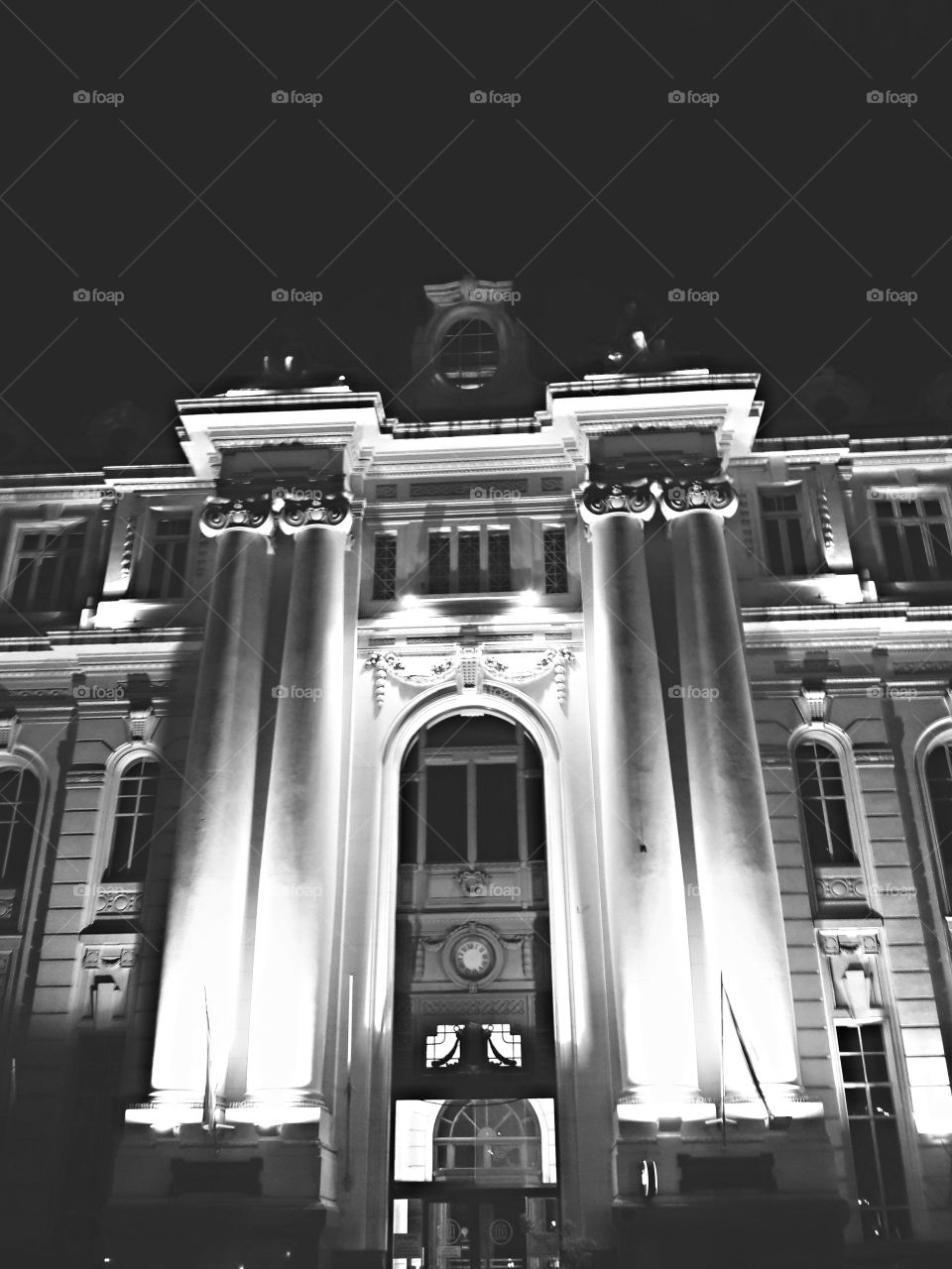 Old building at night