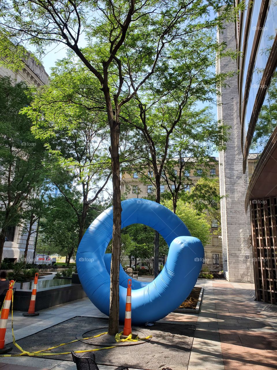 Cleveland Library Outside Reading Area