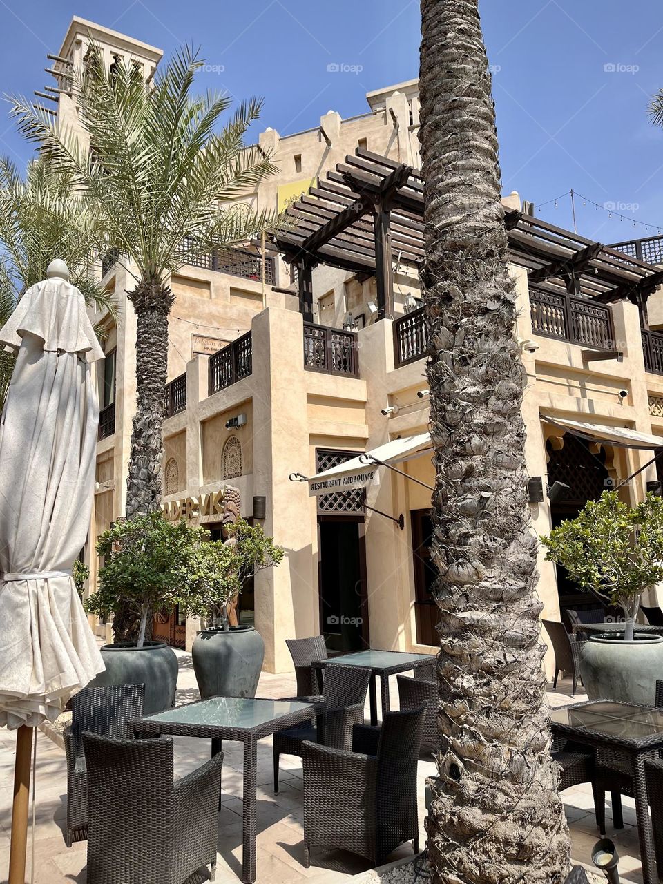 Terrace of a restaurant 